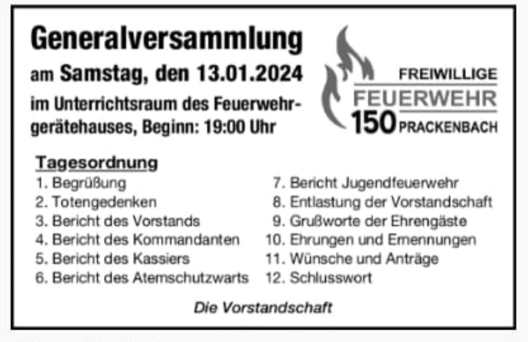 Tagesordnung